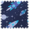Rocket Adventure, Astral Blue - Roller Blind